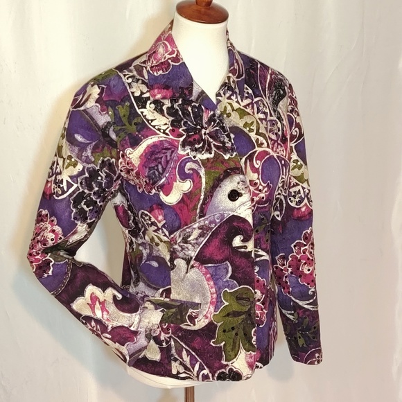 Chico's Jackets & Blazers - ✨CHICO'S✨COLORFUL SEQUINED BEADED JACKET